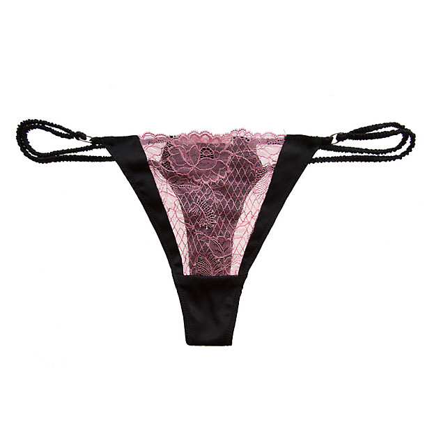 Samantha Chang Pure Silk With French Leavers Lace Lily Thong, $36 вместо $72