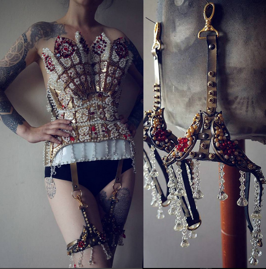 Agnieszka Osipa corsets and harnesses. The Gothic Fairy tale