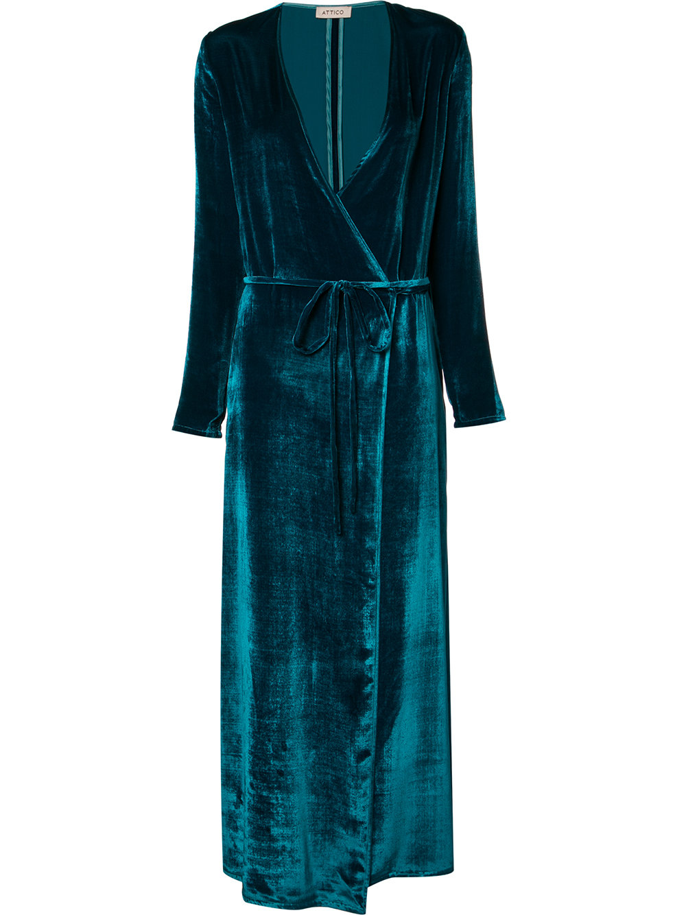 ATTICO tied V-neck maxi dress, 71 309 ₽ (-10% на первый заказ | f10off)