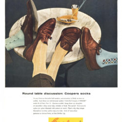 Esquire, June 1, 1956. Cooper's socks advertising