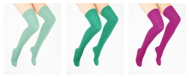 WeLoveColors bright thigh highs