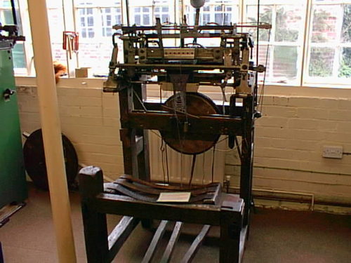 Stocking frame at Ruddington Framework Knitters' Museum